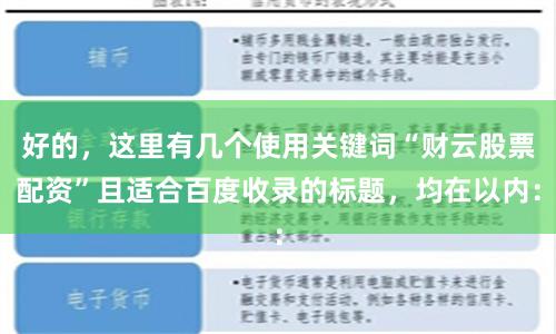 好的，这里有几个使用关键词“财云股票配资”且适合百度收录的标题，均在以内：